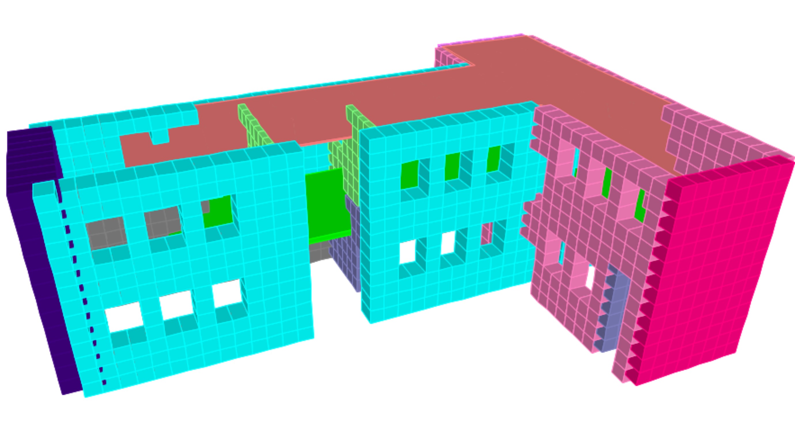 Historic masonry housing model