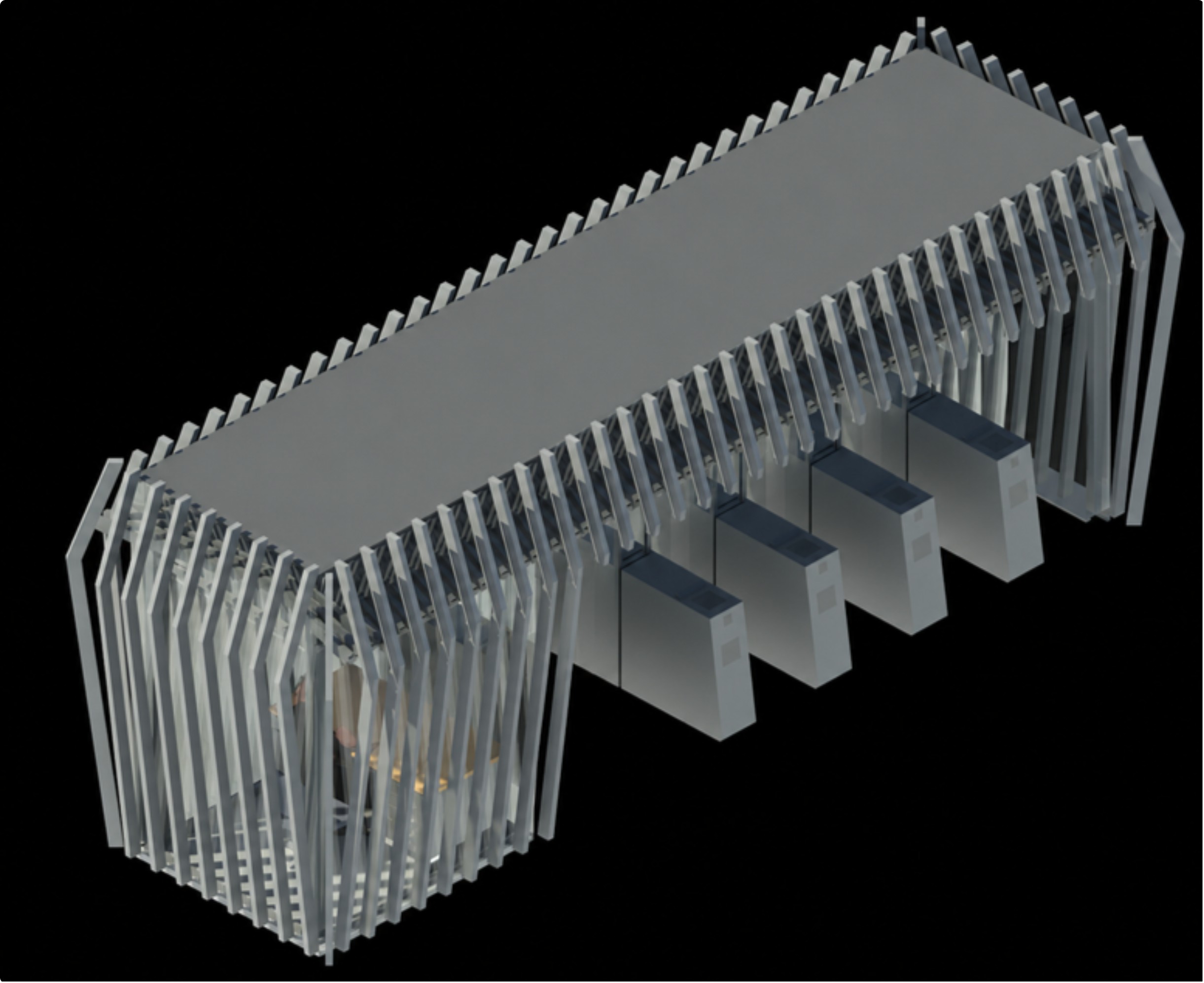 Lightweight steel structure model